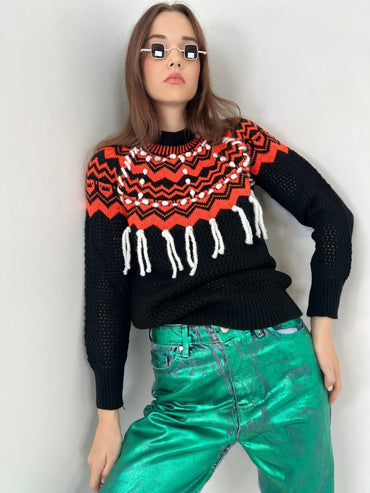 Gaiia Noppen Patterned Knitwear Sweater - GAIIA