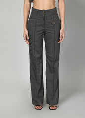 Gaiia Grey Waistcoat And Trousers Set - Grey