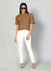 Gaiia Solid Colour Front Pocket Trouser