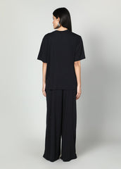 Gaiia Women Black Half Sleeves Co-Ord Set