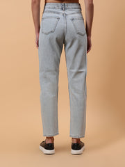 Gaiia Shimmer Tapered Fit Denim Jeans