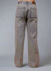 Gaiia Heart Design Wide Leg Denim