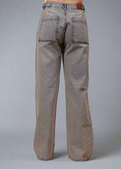 Gaiia Heart Design Wide Leg Denim