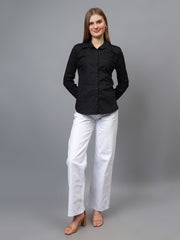 Gaiia Solid Colour Basic Full Sleeves Shirt