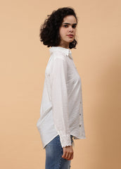 Gaiia Women Long Sleeve Solid Color Shirt