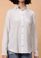 Gaiia Women Long Sleeve Solid Color Shirt