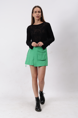 Gaiia Solid Colour Skorts With Single Pocket