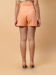 Gaiia Pleated Skirt With Chain