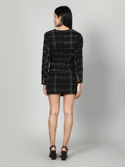 Gaiia Tweed Jacket And Skirt Set