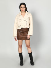 Gaiia Women Solid Colour Mount Jacket