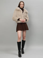 Gaiia Cosy Fur Cropped Jacket