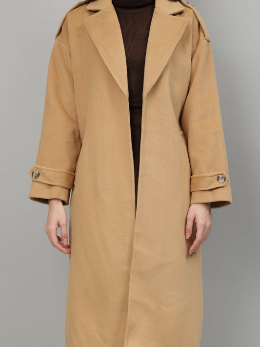 Gaiia Solid Colour Single Breasted Coat - GAIIA