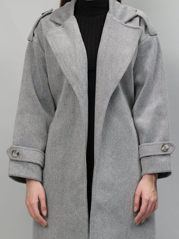 Gaiia Solid Colour Single Breasted Coat - GAIIA