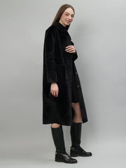 Gaiia Solid Colour Plush Woolen Coat