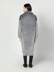 Gaiia Solid Colour Plush Woolen Coat