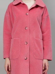 Gaiia Solid Colour Plush Woolen Coat