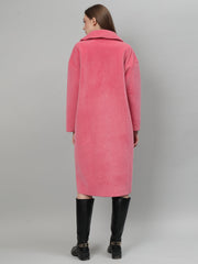 Gaiia Solid Colour Plush Woolen Coat