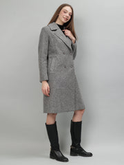 Gaiia Tie Belt Twill Winter Coat