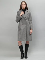 Gaiia Tie Belt Twill Winter Coat