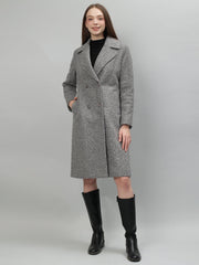 Gaiia Tie Belt Twill Winter Coat