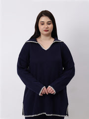 Gaiia Fall Winter Collared Neck Co-Ord Set