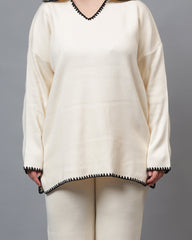 Gaiia Fall Winter Collared Neck Co-Ord Set