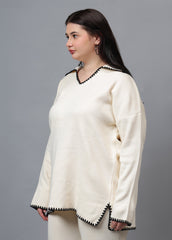 Gaiia Fall Winter Collared Neck Co-Ord Set