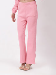 Gaiia Full Sleeves Solid Zipper Co-Ord Set