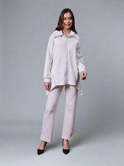 Gaiia Full Sleeves Solid Zipper Co-Ord Set