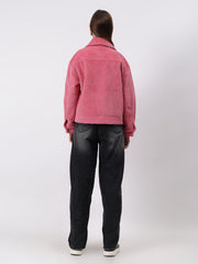 Gaiia Spread Collar Solid Zipper Tailored Jacket