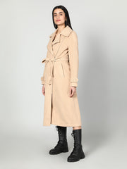 Gaiia Single Breasted Solid Colour Zipper Coat