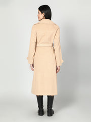 Gaiia Single Breasted Solid Colour Zipper Coat