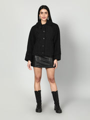 Gaiia Women Woolen Fluffy Jacket