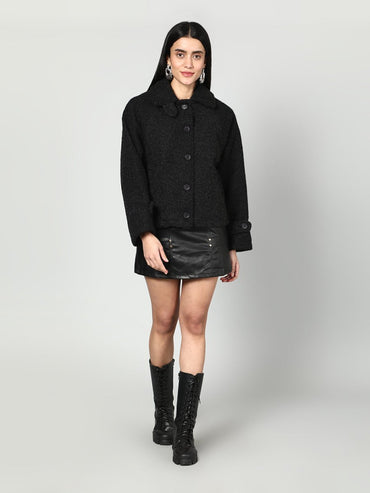 Gaiia Women Woolen Fluffy Jacket - GAIIA