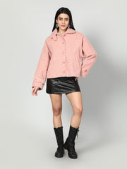 Gaiia Women Woolen Fluffy Jacket