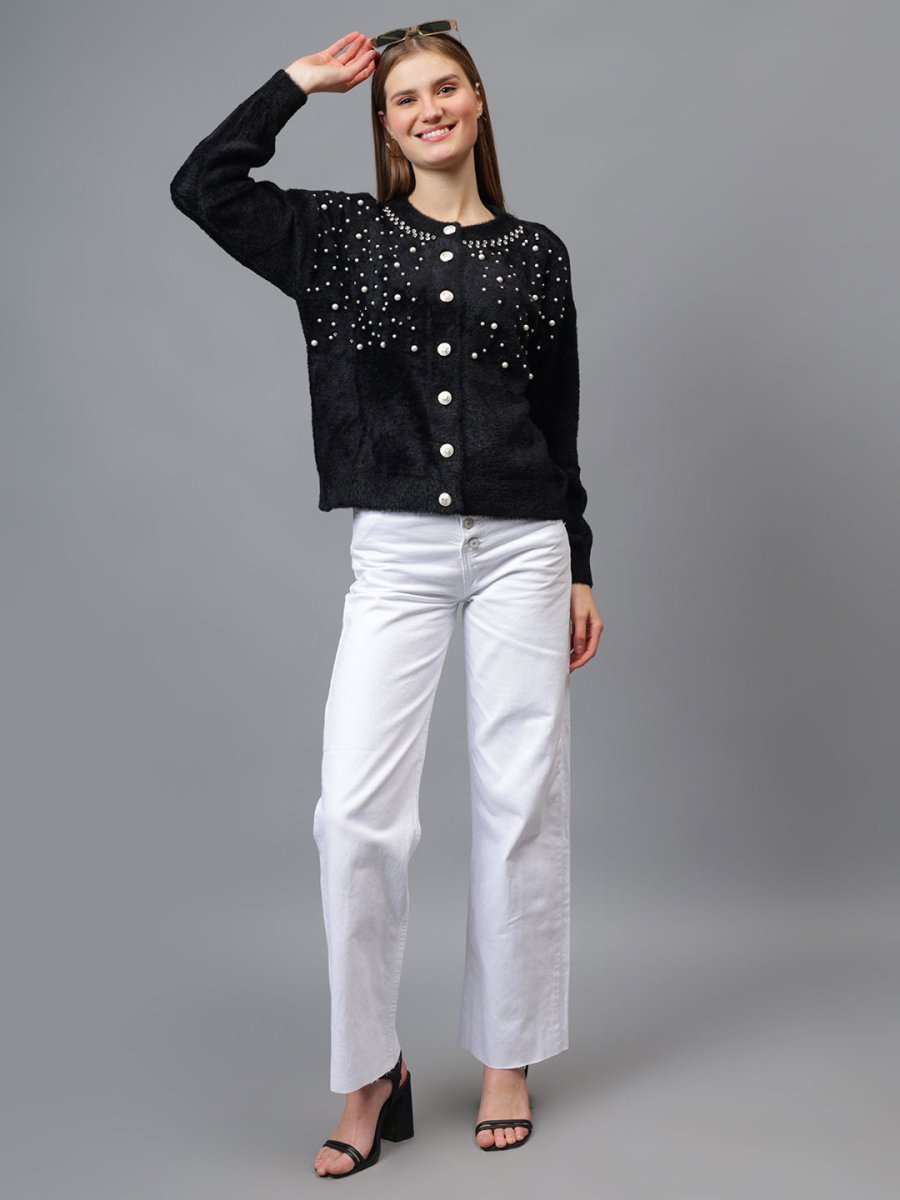 Gaiia Pearl Studded Cardigan - GAIIA
