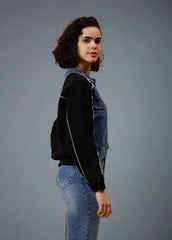 Gaiia Angora Denim Shacket