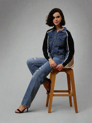 Gaiia Angora Denim Shacket