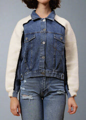 Gaiia Angora Denim Shacket