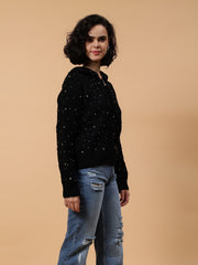 Gaiia Women Winter Embellished Hoodie