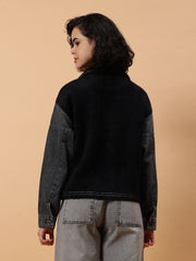 Gaiia Denim Sleeve Winter Shacket