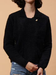 Gaiia Women Stylish Winter Warm Fur Jacket