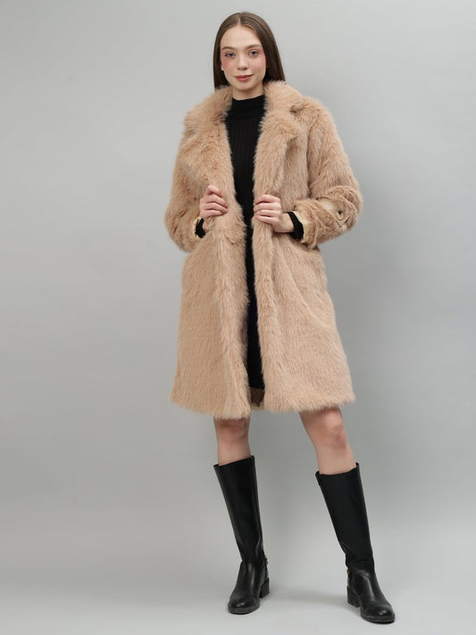 Gaiia Women Soft Fluffy Faux Fur Long Jacket - GAIIA