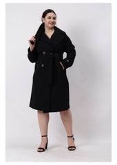 Gaiia Women Woolen Winter Double Breasted Coat
