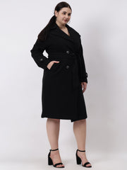 Gaiia Women Woolen Winter Double Breasted Coat