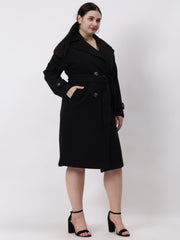 Gaiia Women Woolen Winter Double Breasted Coat