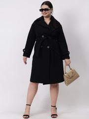 Gaiia Women Woolen Winter Double Breasted Coat