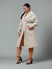 Gaiia Women Woolen Winter Double Breasted Coat