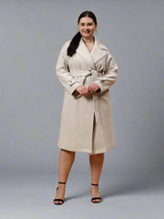 Gaiia Women Woolen Winter Double Breasted Coat