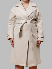 Gaiia Women Woolen Winter Double Breasted Coat